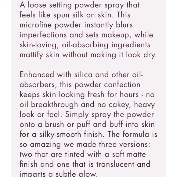 Stila In The Buff Loose Setting Powder Spray & Puff Light - Medium BNIB - Picture 12 of 16